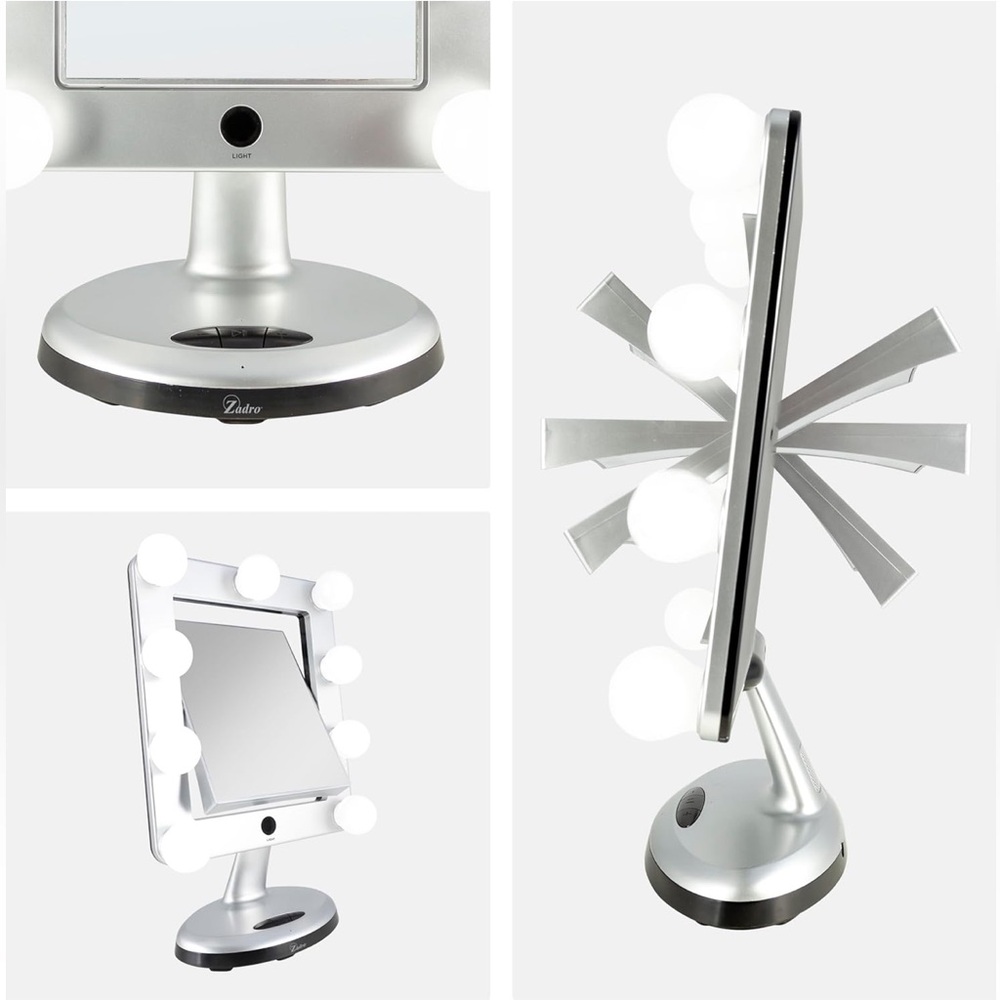 Zadro Melrose LED Variable 3-Color Lighted Dual-Sided/Bluetooth/Makeup Mirror - Picture 5 of 16